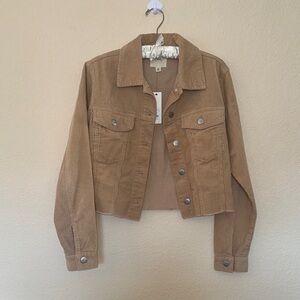 Francesca's Collections Tan Jean Jacket